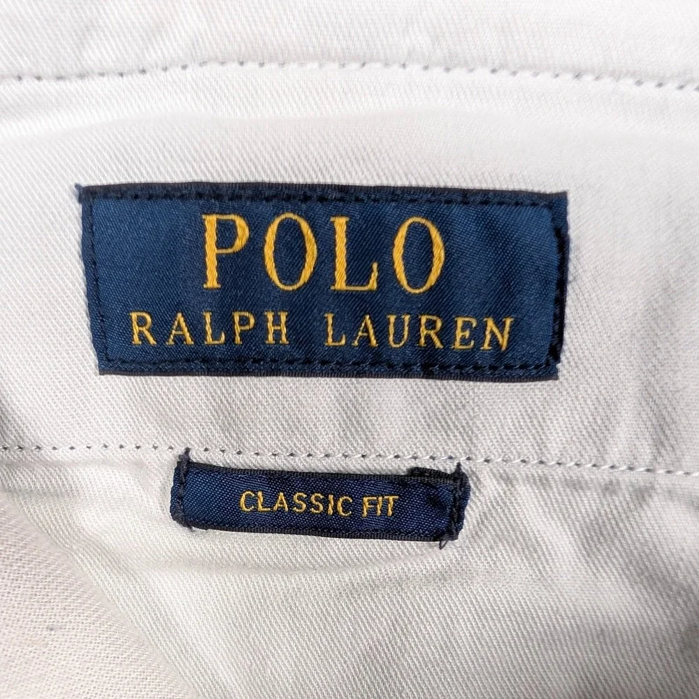 Polo Ralph Lauren Shorts Mens 34 Navy Bedford Chino Lighthouse Embroidered‎